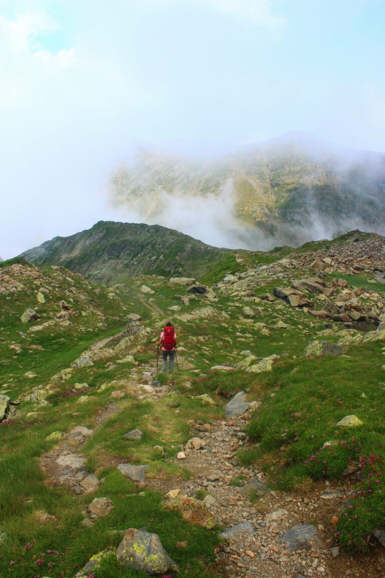 Nous rejoignons le GR10 sous la hourquette d'Arre et prenons la direction du lac d'Anglas