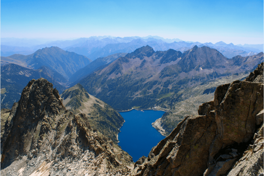 Lac de Cap de Long depuis le sommet du pic de Néouvielle