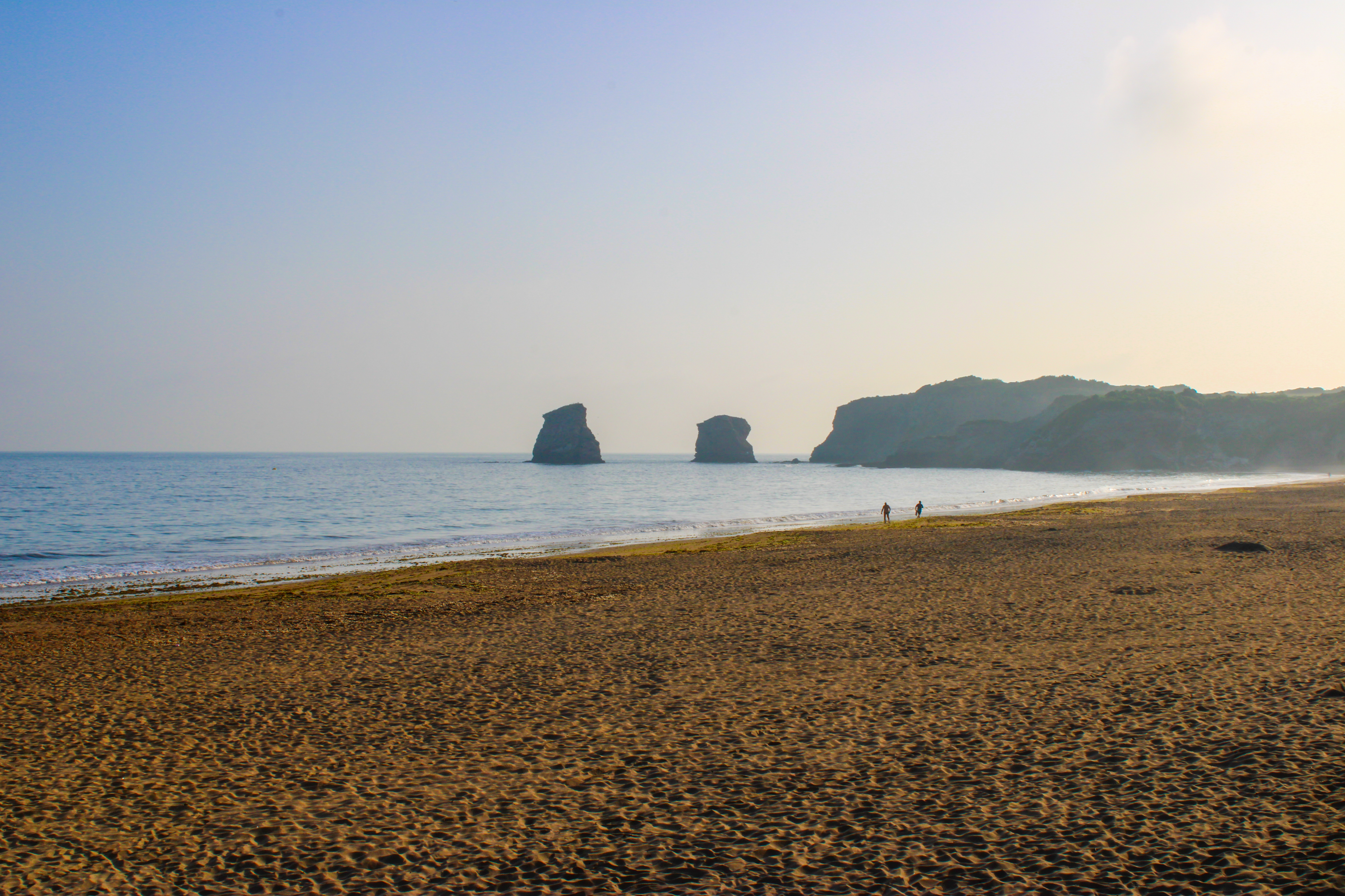 La plage d'Hendaye, départ pour 900 kilomètres sur le GR®10