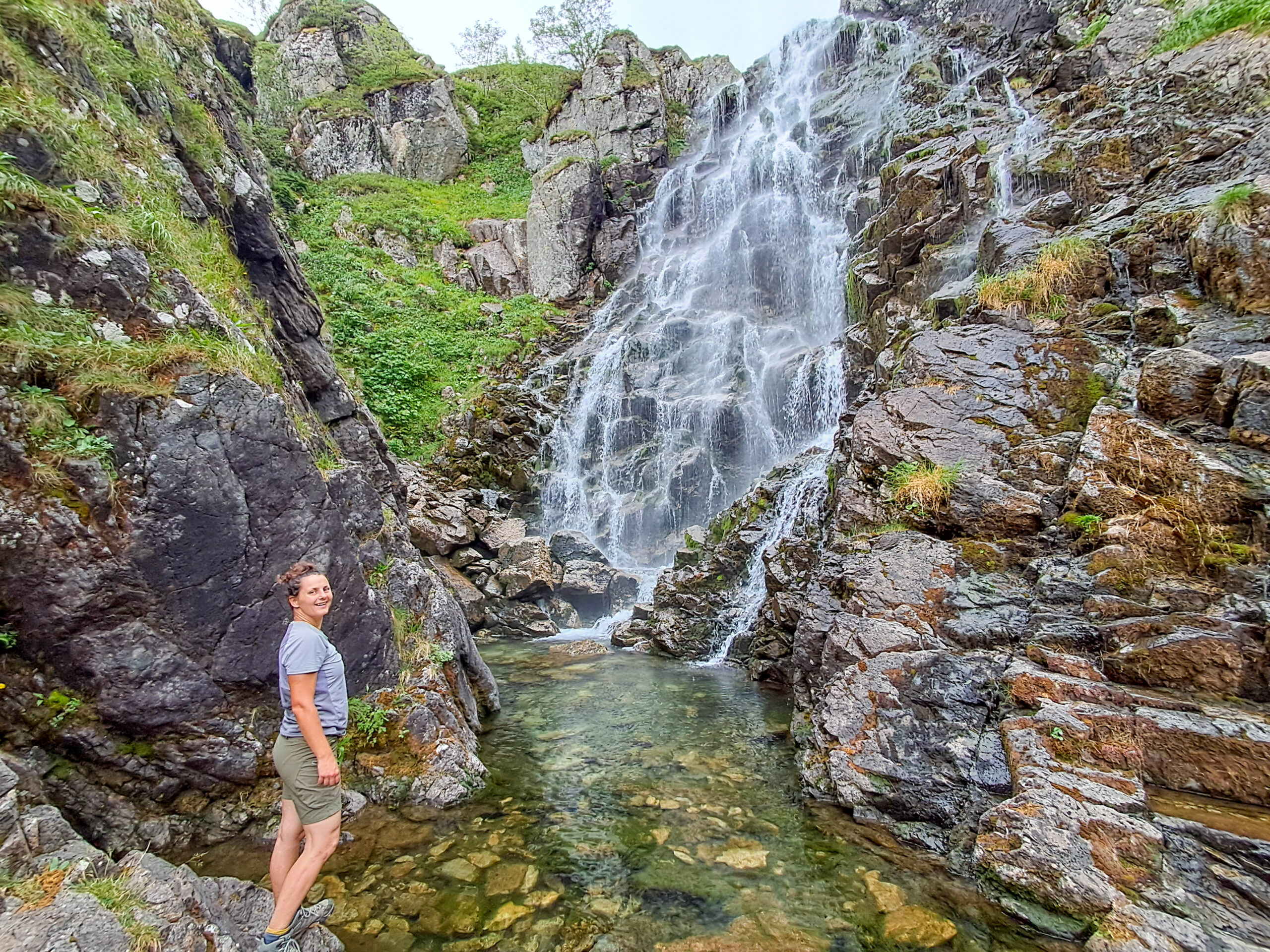 Cascade du Garbet, près de l'étang du même nom.