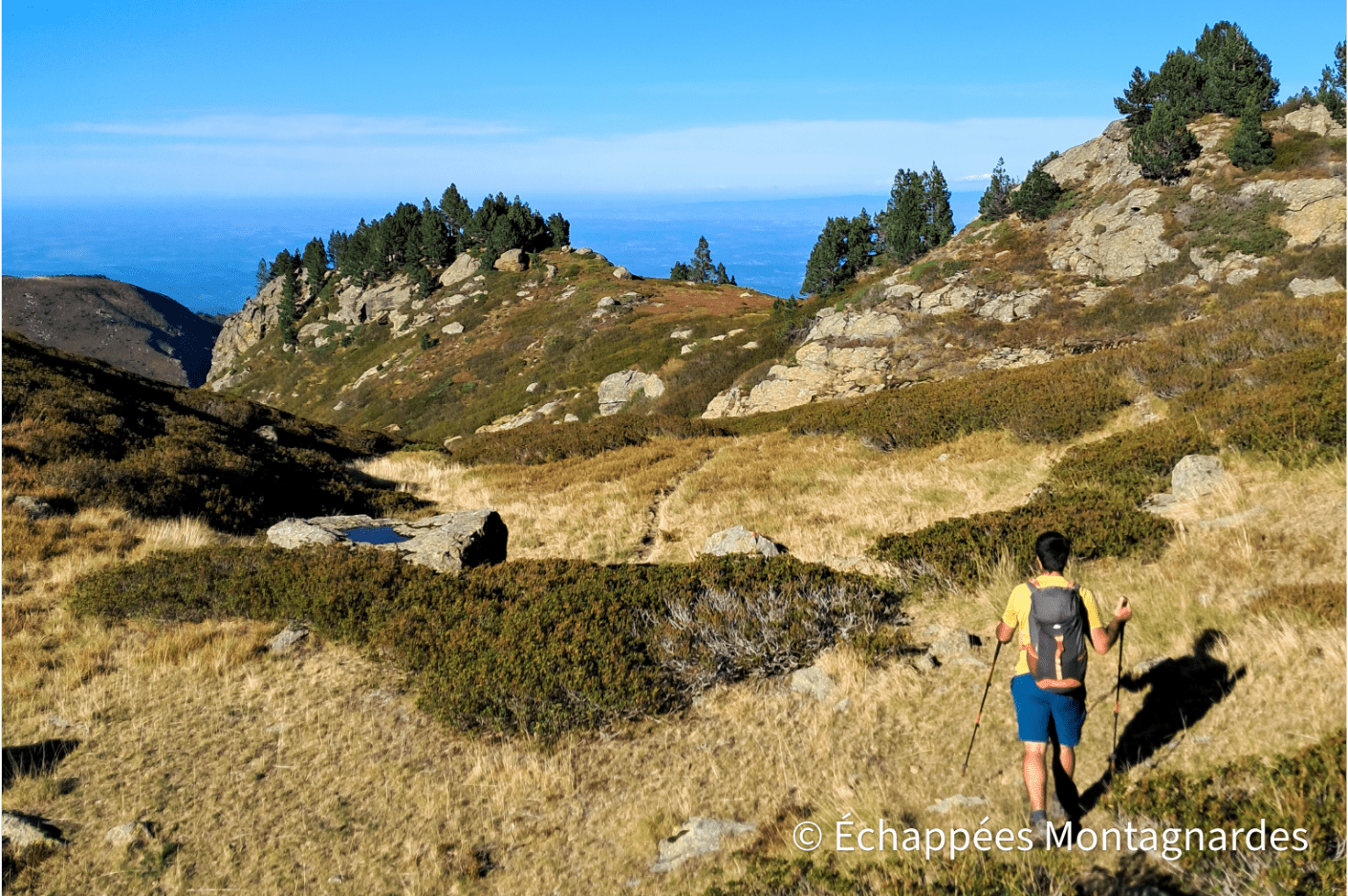 Descente vers l'étang du Diable